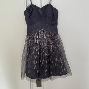 Short Grey Sparkly Cocktail Dress